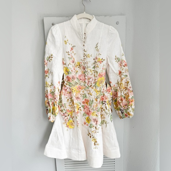 Zimmermann Dresses & Skirts - ZIMMERMANN Matchmaker Buttoned Mini Dress in Ivory 0